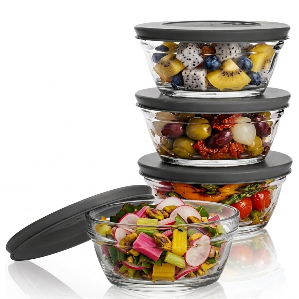 is a SilverCrest Set de cuencos de vidrio (Glass Bowl Set).