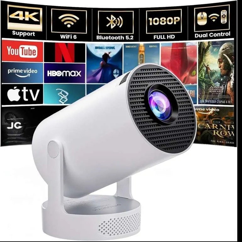 Projector HY300 PRO HIFI Mini Projector with WiFi and Bluetooth